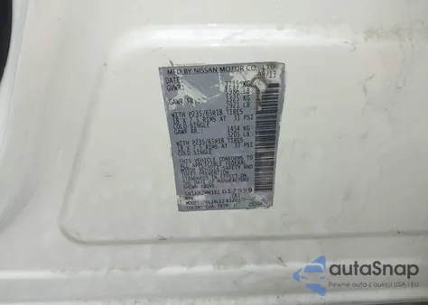 2014 Nissan Pathfinder Sv из США, поврежденный, VIN 5N1AR2MN1EC617999